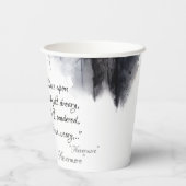 Creepy Black Raven Halloween Papieren Bekers (Achterkant)