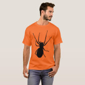 Creepy Black Spider Shirt (Voorkant volledig)