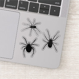 Creepy Black Spider Silhouettes Sticker