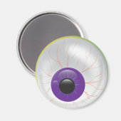 Creepy Bloodshot Zombie Eye Halloween Eyeball Magneet (Voorkant / Achterkant)