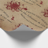 Creepy Bloody Custom Butcher Cadeaupapier (Hoek)