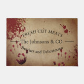 Creepy Bloody Custom Butcher Deurmat (Voorkant)