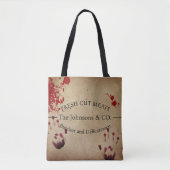 Creepy Bloody Custom Butcher Tote Bag (Voorkant)