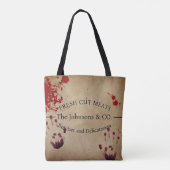 Creepy Bloody Custom Butcher Tote Bag (Achterkant)