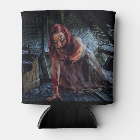 Creepy Bloody Girl Blikjeskoeler (Voorkant)