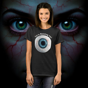 Creepy Blue Eye kijkt naar je! T-shirt