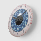 Creepy Blue Eyeball Halloween Fun Clock Ronde Klok (Hoek)