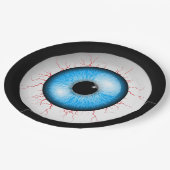 Creepy Blue Eyeball Papieren Bordje (Gekanteld)