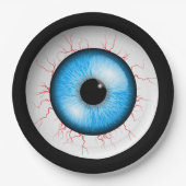Creepy Blue Eyeball Papieren Bordje (Voorkant)