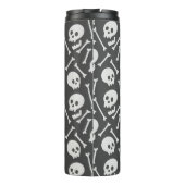 Creepy Bony Skulls en Botten Thermosbeker (Achterkant)