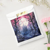 Creepy Bossen Castle Volle Maan Happy Halloween Bedankzakje (Gezegeld)