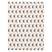 Creepy brown en oranje tarantula spider cartoon tafelkleed (Voorkant)