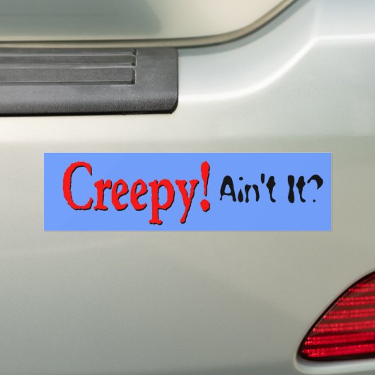 Creepy Bumpersticker (Op auto)