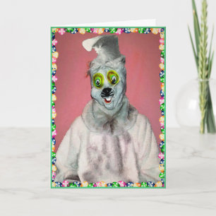 Creepy Bunny-paaskaart Feestdagen Kaart