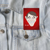 creepy businessman with money ears button (Insitu)