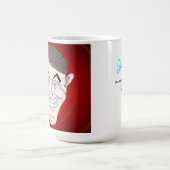 creepy businessman with money ears koffiemok (Center)