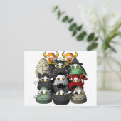 Creepy Candy Corn Creepies Briefkaart (Staand voorkant)