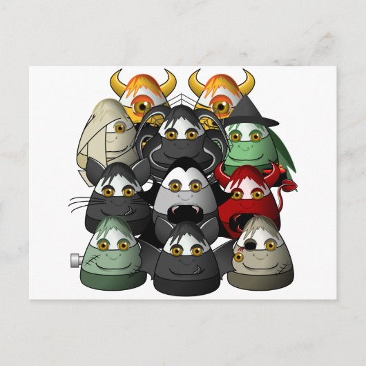 Creepy Candy Corn Creepies Briefkaart (Voorkant)