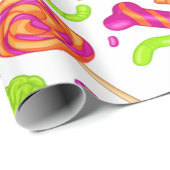 Creepy Candy Zombie Mashup For Halloween Cadeaupapier (Rol Hoek)