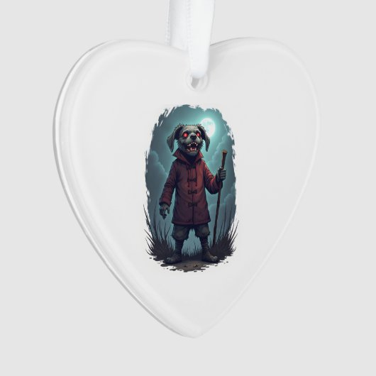 Creepy Cane Corso Ornament (voorkant)
