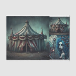 Creepy Carnaval Board Decoupage Papier