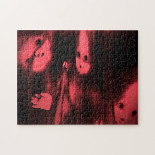 Creepy Carnival Funhouse Dolly Art Puzzle Legpuzzel