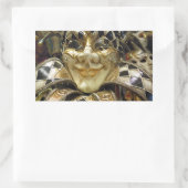 Creepy Carnival Masker Rechthoekige Sticker (Tas)