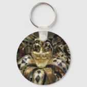 Creepy Carnival Masker Sleutelhanger (Voorkant)