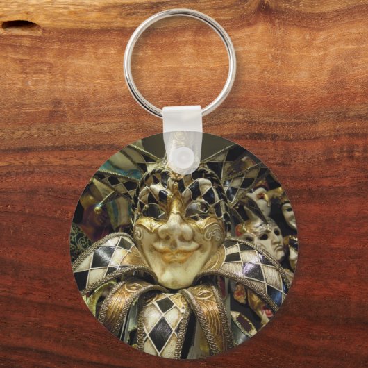 Creepy Carnival Masker Sleutelhanger (Voorkant)