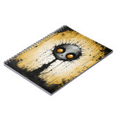 Creepy Cartoon Fantasy Abstract Halloween Monster Notitieboek (Linkerzijde)