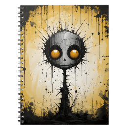 Creepy Cartoon Fantasy Abstract Halloween Monster Notitieboek