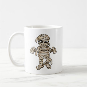 Creepy Cartoon Mummy Illustraties Halloween Theme Koffiemok