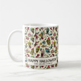 Creepy Cartoonish Skulls Halloween Koffiemok