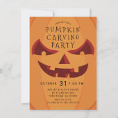 Creepy Carvings Halloween Kaart (Voorkant)