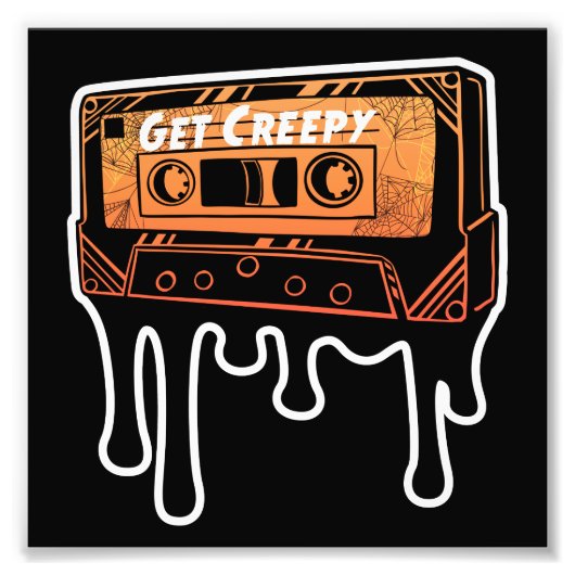 Creepy Cassette Driving Tape Halloween Music Foto Afdruk (Voorkant)