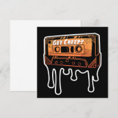 Creepy Cassette Driving Tape Halloween Music Kaart (Voorkant / Achterkant)