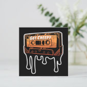 Creepy Cassette Driving Tape Halloween Music Kaart (Staand voorkant)