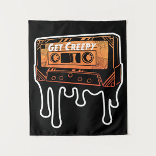 Creepy Cassette Driving Tape Halloween Music Wandkleed