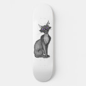 Creepy Cat Skateboard (Voorkant)