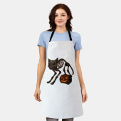 Creepy Cat Skeleton Halloween Gift Classic T-shirt Schort (Gedragen)