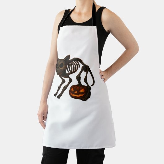 Creepy Cat Skeleton Halloween Gift Classic T-shirt Schort (Insitu)