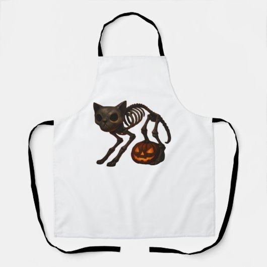 Creepy Cat Skeleton Halloween Gift Classic T-shirt Schort (Voorkant)