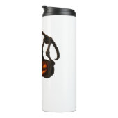 Creepy Cat Skeleton Halloween Gift Classic T-shirt Thermosbeker (Geroteerd rechts)