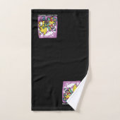 Creepy Cats Halloween Art: Paw-sitively angstaanja Bad Handdoek (Handdoek)