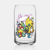 Creepy Cats Halloween Art: Paw-sitively angstaanja Blikvorm Glas (Voorkant)