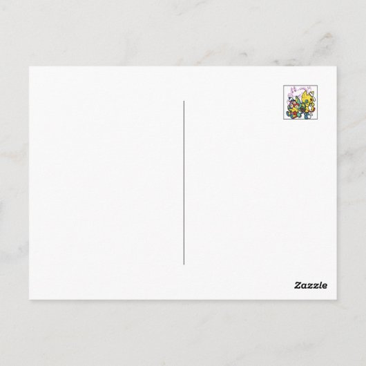 Creepy Cats Halloween Art: Paw-sitively angstaanja Briefkaart (Achterkant)