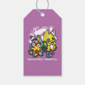 Creepy Cats Halloween Art: Paw-sitively angstaanja Cadeaulabel (Voorkant)