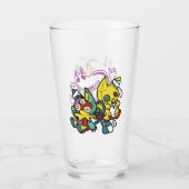 Creepy Cats Halloween Art: Paw-sitively angstaanja Glas (Voorkant)