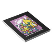 Creepy Cats Halloween Art: Paw-sitively angstaanja Notitieblok (Schuin)