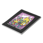 Creepy Cats Halloween Art: Paw-sitively angstaanja Notitieblok (Linkerzijde)